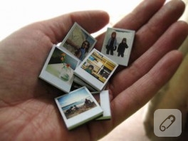 Polaroid buzdolabı süsleri