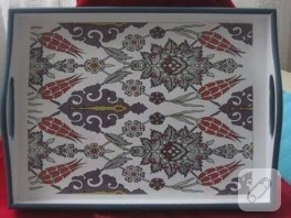 çini desenli tepsim