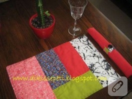 Patchwork Amerikan Servisi ve Peçete Halkaları