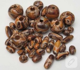 Mokume Gane tekniğiyle FIMO’dan boncuklar