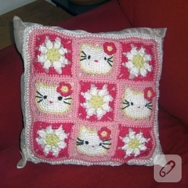 hello kitty den yastık kılıfı