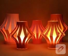 Kağıttan Tealight Şamdanı