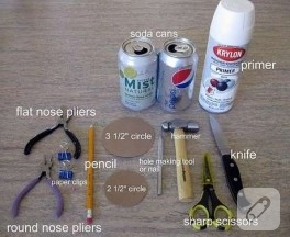 kutu kola değerlendirme { metal çiçek }