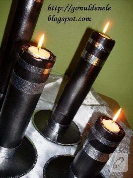 deri şamdanlar