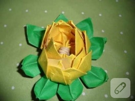 origami: nilüfer çiçeği