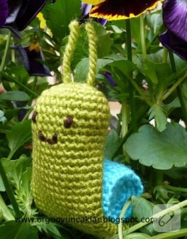 Amigurumi salyangoz