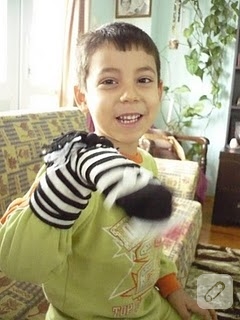 zebra el kuklası