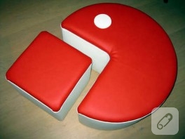 pacman yastık ve puf