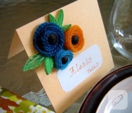 Quilling Çiçek Çalışması