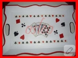 Poker Temalı Tepsim