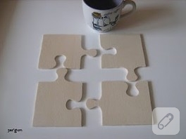 puzzle bardak altlıkları / nihale
