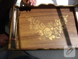 Latife’nin ahşap boyama çalışmaları