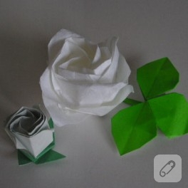 Origami Gül Yapımı