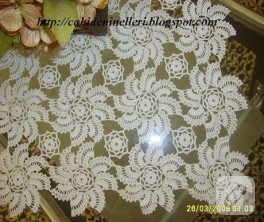 Fırıldak dantel modeli(sehpa örtüsü)