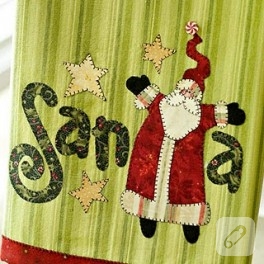 Aplike noel baba şablonu
