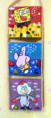 KARŞINIZDA SPONGE BOB, PATRİCK VE SANDY ÜÇLÜSÜ