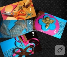 ♥ EVDEKİ MALZEMELERLE SCRAPBOOK KARTI YAPTIM ♥