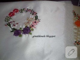 kurdele işlemeli bohçalar