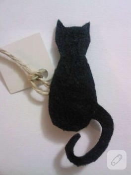Kedi broş-bıyık magnet