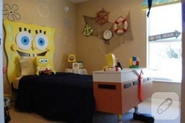 Sponge Bob Kare Pantalon Yatak Başlığı!! = )