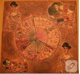 KLIMT DESENLI ÇALIŞMA