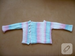ebruli bebek hırkası