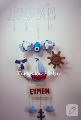 Keçe kapı süsü – denizci (Eymen)