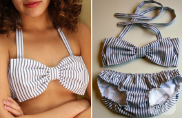 İki farklı tarzda el yapımı bikini modelleri
