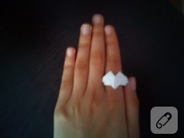 Origami kalpli yüzük