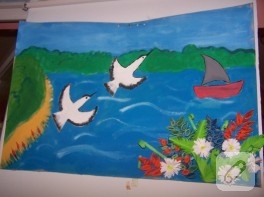 Quilling manzara resmi