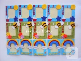 Keçe çerçeve magnet – Nisan