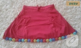 Yoyo patchwork ile etek