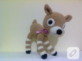 Sevimli bambi, amigurumi