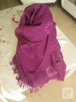 Batik Şal Yaptım