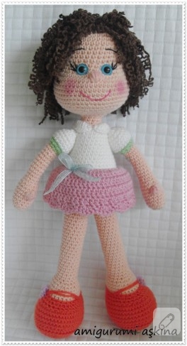 Amigurumi maviş bebek