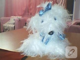Örgü köpek yaptım ben de