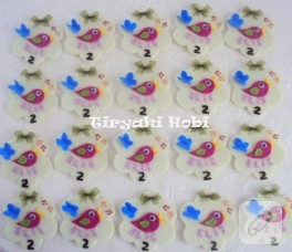 Keçe magnet – kuş (Elis)