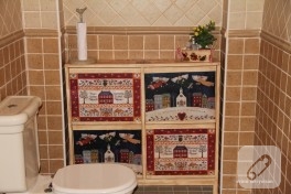 Ayakkabı dolabından bozma banyo dolabı