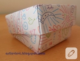 Origami ve boyama kağıt kutum