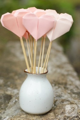Origami kalplerden