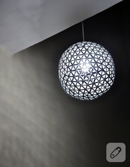 Diy; süt kutusundan lamba