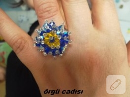 Boncuklu yüzük
