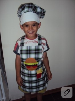 Hamburger mutfak önlüğü