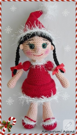 Amigurumi yeni yıl bebeği