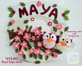 Baykuş kapı süsü