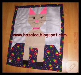 Kedi temalı bebek pikesi