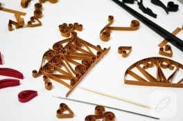 Quilling ferforje parmaklıklar ve laleler