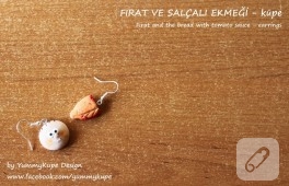 “Fırat ve Salçalı Ekmeği” küpe
