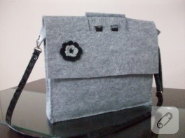 Keçe laptop çantası