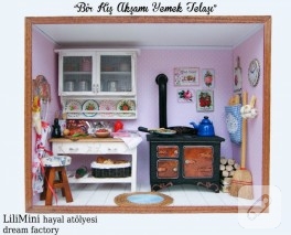 Bir kış akşamı yemek telaşı (minyatür)